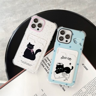 Ốp Lưng iPhone Lazy Cat Silicon Dẻo Đựng Thẻ, Chống Sốc, Bảo Vệ Camera - iP 7/8/X/XS/11/12/13/14/15/16/17/Plus/Pro/Max