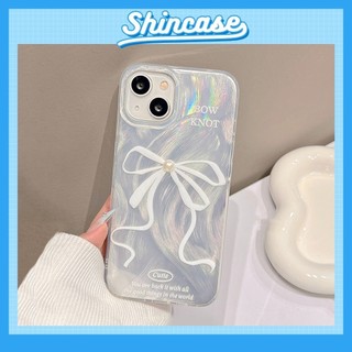 Ốp Lưng iPhone Silicon Mềm Bow Knot Ánh Bạc, Chống Sốc, Bảo Vệ Camera - iP X/XS/XR/11/12/13/14/15/16/17/Plus/Air/Pro/Max