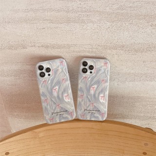 Ốp Lưng iPhone Silicon Mềm Bow Knot Ánh Bạc, Chống Sốc, Bảo Vệ Camera - iP X/XS/XR/11/12/13/14/15/16/17/Plus/Air/Pro/Max