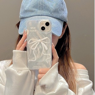 Ốp Lưng iPhone Silicon Mềm Bow Knot Ánh Bạc, Chống Sốc, Bảo Vệ Camera - iP X/XS/XR/11/12/13/14/15/16/17/Plus/Air/Pro/Max