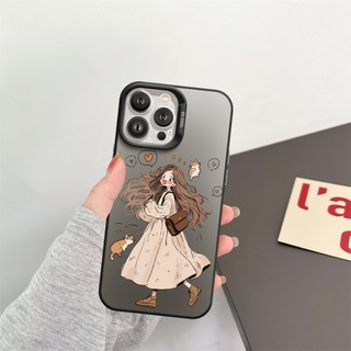Ốp Lưng iPhone Tóc Nâu IMD Cứng Nhám, Siêu Chống Sốc, Bảo Vệ Camera - iP 7/8/X/XS/11/12/13/14/15/16/17/Plus/Pro/Max/Air