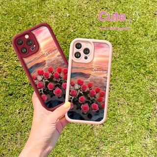 Ốp Lưng iPhone Camera Viền Cao Summer Rose Mềm Chống Sốc, Cao Cấp - iP 7/8/X/XS/XR/11/12/13/14/15/16/17/Plus/Air/Pro/Max