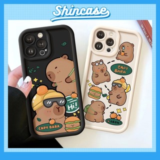 Ốp Lưng iPhone Camera Viền Cao Orange Capybara Chống Sốc Cao Cấp - iP 7/8/X/XS/XR/11/12/13/14/15/16/17/Plus/Air/Pro/Max