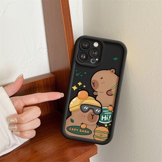 Ốp Lưng iPhone Camera Viền Cao Orange Capybara Chống Sốc Cao Cấp - iP 7/8/X/XS/XR/11/12/13/14/15/16/17/Plus/Air/Pro/Max