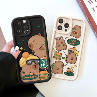 Ốp Lưng iPhone Camera Viền Cao Orange Capybara Chống Sốc Cao Cấp - iP 7/8/X/XS/XR/11/12/13/14/15/16/17/Plus/Air/Pro/Max