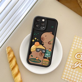 Ốp Lưng iPhone Camera Viền Cao Orange Capybara Chống Sốc Cao Cấp - iP 7/8/X/XS/XR/11/12/13/14/15/16/17/Plus/Air/Pro/Max