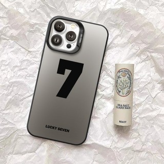 Ốp Lưng iPhone Lucky seven IMD Cứng Nhám, Siêu Chống Sốc,Bảo Vệ Camera iP 7/8/X/XS/11/12/13/14/15/16/17/Plus/Pro/Max/Air