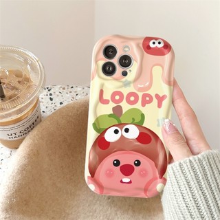Ốp Lưng iPhone Loopy Viền Sóng Nổi, Chống Sốc, Bảo Vệ Camera - iP 7/8/X/XS/11/12/13/14/15/16/17/Plus/Pro/Max/Air