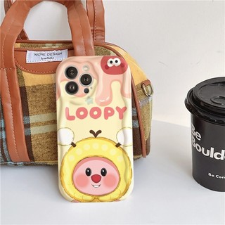 Ốp Lưng iPhone Loopy Viền Sóng Nổi, Chống Sốc, Bảo Vệ Camera - iP 7/8/X/XS/11/12/13/14/15/16/17/Plus/Pro/Max/Air