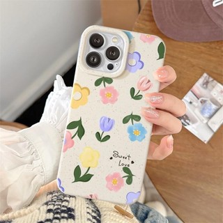 Ốp Lưng iPhone Mềm Thân Thiện Môi Trường Nice Flower Chống Sốc, Bảo Vệ Cam-iP 7/8/X/XS/11/12/13/14/15/16/17/Plus/Pro/Max