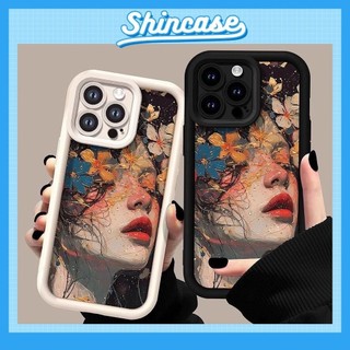Ốp Lưng iPhone Camera Viền Cao Girl Flower Mềm Chống Sốc, Cao Cấp - iP 7/8/X/XS/XR/11/12/13/14/15/16/17/Plus/Air/Pro/Max