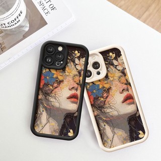 Ốp Lưng iPhone Camera Viền Cao Girl Flower Mềm Chống Sốc, Cao Cấp - iP 7/8/X/XS/XR/11/12/13/14/15/16/17/Plus/Air/Pro/Max