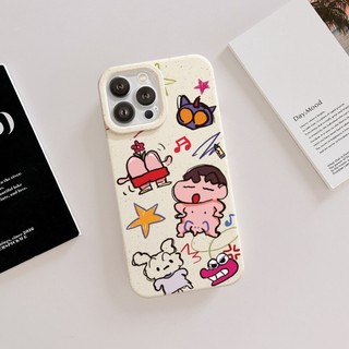 Ốp Lưng iPhone Mềm Thân Thiện Môi Trường Bé Shin Chống Sốc, Bảo Vệ Camera -iP 7/8/X/XS/11/12/13/14/15/16/17/Plus/Pro/Max