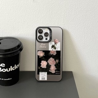 Ốp Lưng iPhone Simple Rose IMD Cứng Nhám, Siêu Chống Sốc,Bảo Vệ Camera iP 7/8/X/XS/11/12/13/14/15/16/17/Plus/Pro/Max/Ai