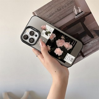 Ốp Lưng iPhone Simple Rose IMD Cứng Nhám, Siêu Chống Sốc,Bảo Vệ Camera iP 7/8/X/XS/11/12/13/14/15/16/17/Plus/Pro/Max/Ai