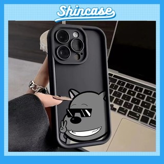 Ốp Lưng iPhone Camera Viền Cao Sói Xám Mềm Chống Sốc, Cao Cấp - iP X/XS/XR/11/12/13/14/15/16/17/Plus/Air/Pro/Max