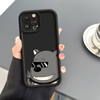 Ốp Lưng iPhone Camera Viền Cao Sói Xám Mềm Chống Sốc, Cao Cấp - iP X/XS/XR/11/12/13/14/15/16/17/Plus/Air/Pro/Max