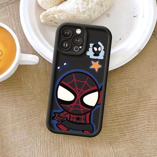 Ốp Lưng iPhone Camera Viền Cao Chibi Spider Mềm Chống Sốc, Cao Cấp - iP X/XS/XR/11/12/13/14/15/16/17/Plus/Air/Pro/Max
