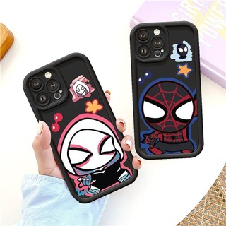 Ốp Lưng iPhone Camera Viền Cao Chibi Spider Mềm Chống Sốc, Cao Cấp - iP X/XS/XR/11/12/13/14/15/16/17/Plus/Air/Pro/Max