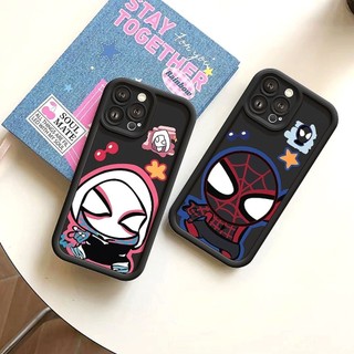 Ốp Lưng iPhone Camera Viền Cao Chibi Spider Mềm Chống Sốc, Cao Cấp - iP X/XS/XR/11/12/13/14/15/16/17/Plus/Air/Pro/Max