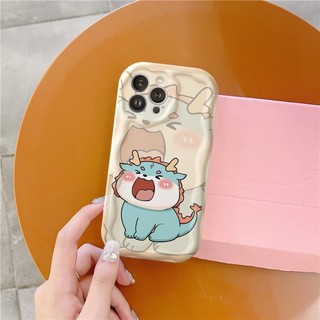 Ốp Lưng iPhone Dragon BabyCute Viền Sóng Nổi, Chống Sốc, Bảo Vệ Camera - iP 6/6s/7/8/Plus/X/XS/XR/11/12/13/14/15/Pro/Max
