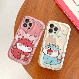Ốp Lưng iPhone Dragon BabyCute Viền Sóng Nổi, Chống Sốc, Bảo Vệ Camera - iP 6/6s/7/8/Plus/X/XS/XR/11/12/13/14/15/Pro/Max