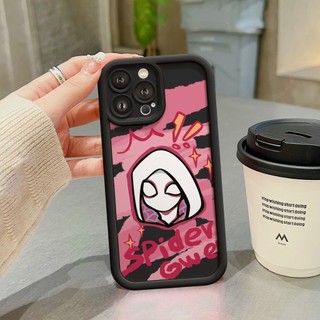 Ốp Lưng iPhone Camera Viền Cao Man Girl Gwen Chống Sốc Cao Cấp - iP 7/8/X/XS/XR/11/12/13/14/15/16/17/Plus/Air/Pro/Max