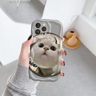 Ốp Lưng iPhone Mèo Meme Viền Sóng Nổi, Chống Sốc, Bảo Vệ Camera - iP 6/6s/7/8/Plus/X/XS/XR/11/12/13/14/15/Pro/Max
