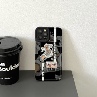Ốp Lưng iPhone Luffy Cạnh Vuông, Chống Sốc, Bảo Vệ Camera - Cho iP 6/6s/7/8/Plus/X/XS/XR/11/12/13/14/15/16/Pro/Max