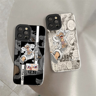 Ốp Lưng iPhone Luffy Cạnh Vuông, Chống Sốc, Bảo Vệ Camera - Cho iP 6/6s/7/8/Plus/X/XS/XR/11/12/13/14/15/16/Pro/Max