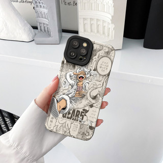 Ốp Lưng iPhone Luffy Cạnh Vuông, Chống Sốc, Bảo Vệ Camera - Cho iP 6/6s/7/8/Plus/X/XS/XR/11/12/13/14/15/16/Pro/Max