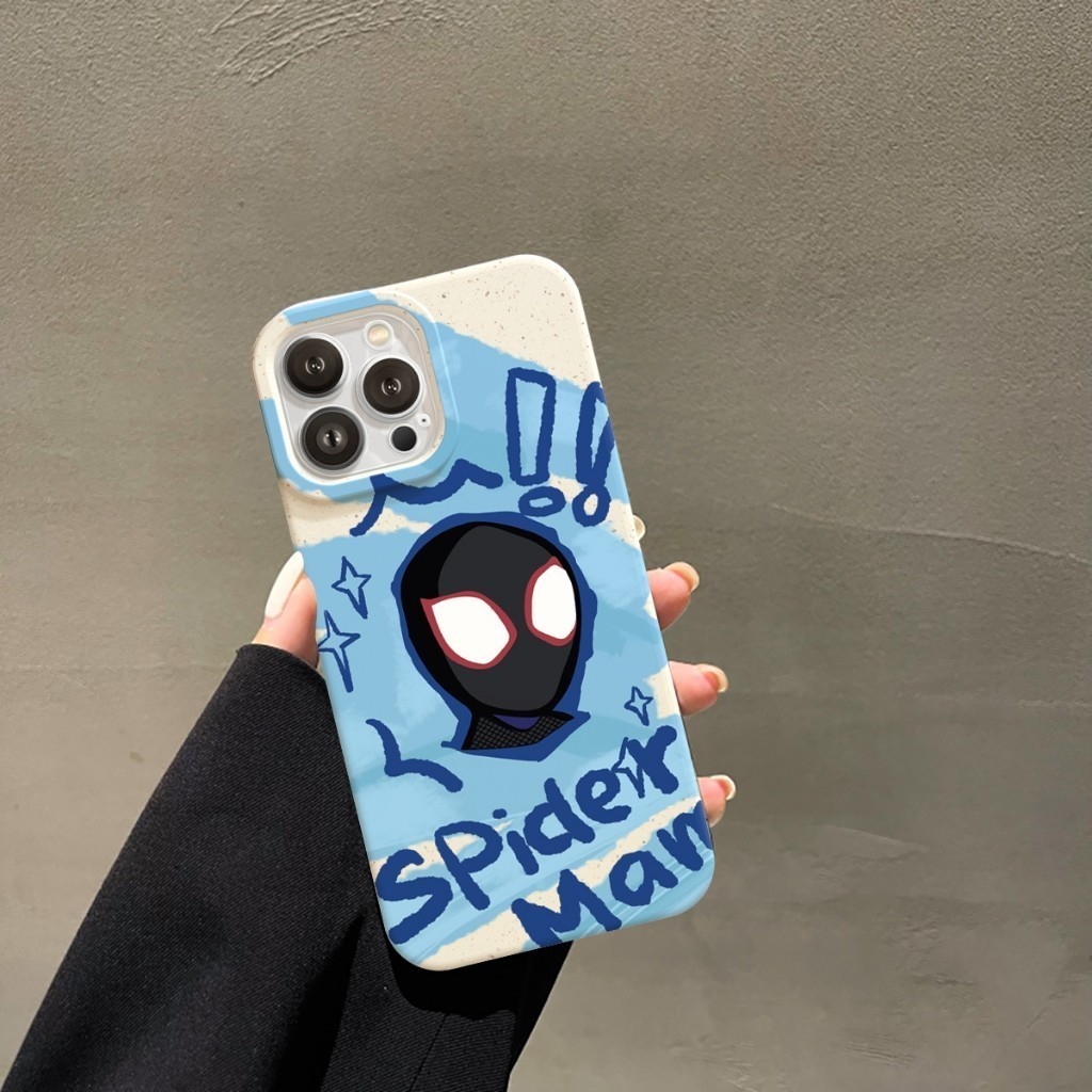 Ốp Lưng iPhone Mềm Thân Thiện Môi Trường Spiderman Chống Sốc, Bảo Vệ Cam - iP 7/8/X/XS/11/12/13/14/15/16/17/Plus/Pro/Max