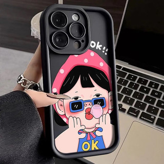 Ốp Lưng iPhone Camera Viền Cao Girl Ok Mềm Chống Sốc, Cao Cấp - iP 7/8/X/XS/XR/11/12/13/14/15/16/17/Plus/Air/Pro/Max