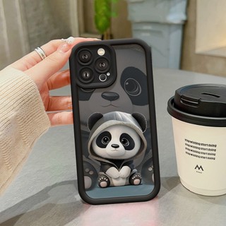 Ốp Lưng iPhone Camera Viền Cao Panda Milktea Mềm Chống Sốc, Cao Cấp - iP X/XS/XR/11/12/13/14/15/16/17/Plus/Air/Pro/Max