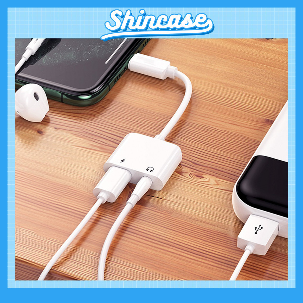 Dây Cáp Chuyển Đổi Tai Nghe Jack 3.5mm Sang IP , Kèm Cổng Sạc Nhanh – iP 6/6s/7/8/Plus/X/XS/11/12/13/14/Pro/Max