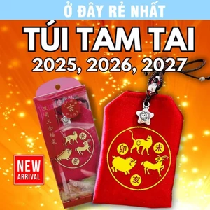 Túi Giải Tam Tai Tránh Hạn Cho tuổi HỢI - MÃO - MÙI dùng các năm 2026 2027, Để Túi Xách, Bóp Ví