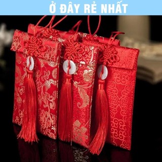 🌸BÁN CHẠY🌸 [TRỢ GIÁ TẾT] Bao Lì Xì Vải Gấm Nhiều Hoa Văn Cao Cấp Cưới Hỏi, Ngày Tết