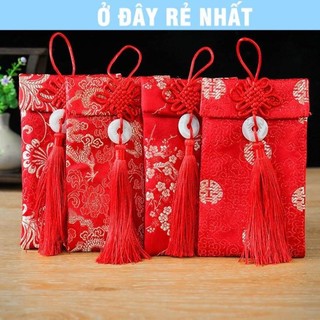 🌸BÁN CHẠY🌸 [TRỢ GIÁ TẾT] Bao Lì Xì Vải Gấm Nhiều Hoa Văn Cao Cấp Cưới Hỏi, Ngày Tết