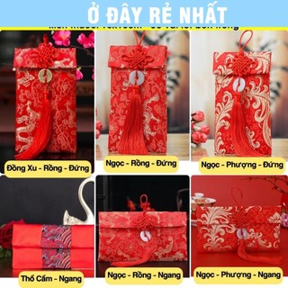🌸BÁN CHẠY🌸 [TRỢ GIÁ TẾT] Bao Lì Xì Vải Gấm Nhiều Hoa Văn Cao Cấp Cưới Hỏi, Ngày Tết