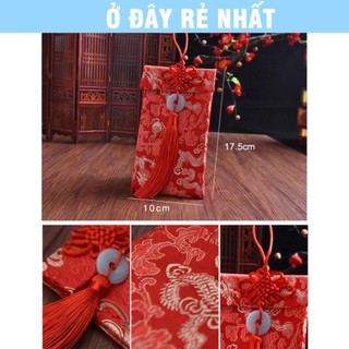 🌸BÁN CHẠY🌸 [TRỢ GIÁ TẾT] Bao Lì Xì Vải Gấm Nhiều Hoa Văn Cao Cấp Cưới Hỏi, Ngày Tết