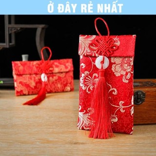 🌸BÁN CHẠY🌸 Bao Lì Xì Gấm Tết 2026 - Bao Lì Xì Vải Gấm Cao Cấp , Bao Nạp Tài Mùa Cưới Vải Nhung nhiều hoa văn