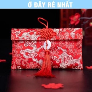 🌸BÁN CHẠY🌸 COMBO 10 Bao Lì Xì Vải Gấm Lì Xì Tết Nhiều Hoa Văn Cao cấp Ngày Tết,Cưới Hỏi, Nạp Tài