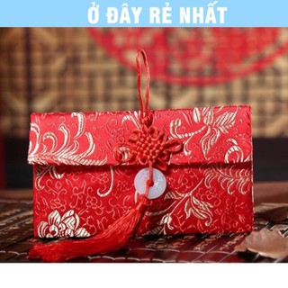 🌸BÁN CHẠY🌸 COMBO 10 Bao Lì Xì Vải Gấm Lì Xì Tết Nhiều Hoa Văn Cao cấp Ngày Tết,Cưới Hỏi, Nạp Tài
