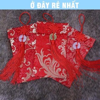 🌸BÁN CHẠY🌸 COMBO 10 Bao Lì Xì Vải Gấm Lì Xì Tết Nhiều Hoa Văn Cao cấp Ngày Tết,Cưới Hỏi, Nạp Tài