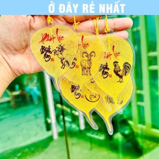 🌸BÁN CHẠY🌸 Lá bồ đề 12 con giáp cao cấp , làm từ lá nguyên bản , để ốp lưng điện thoại, treo xe ô tô