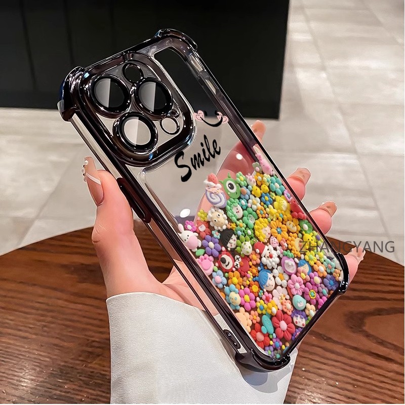 Ốp Lưng Cho iPhone X Xs Xr Xs Max Bốn Góc Túi Khí Chống Rơi Ốp Lưng Điện Thoại Silicon TPU Mềm Hoạt Hình Nhiều Họa Tiết Búp Bê