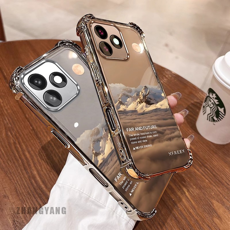 [Màu Mới] Ốp Lưng Cho infinix smart 8 hot 40i Vỏ Điện Thoại Họa Tiết Chống Rơi Bốn Góc Họa Tiết Phong Cảnh Thẩm Mỹ Vỏ Mềm TPU Silicon