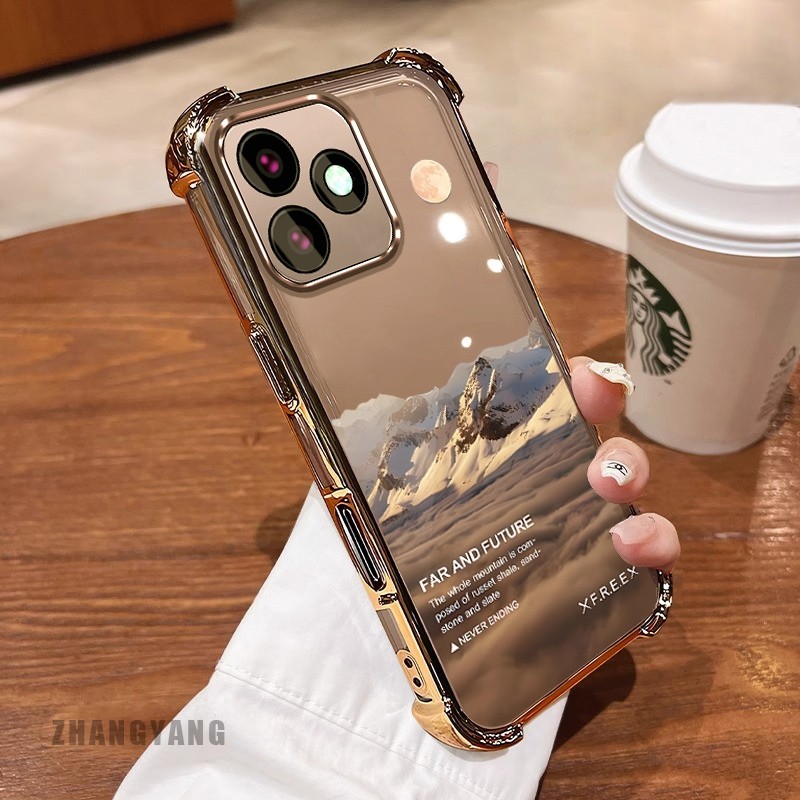 [Màu Mới] Ốp Lưng Cho infinix smart 8 hot 40i Vỏ Điện Thoại Họa Tiết Chống Rơi Bốn Góc Họa Tiết Phong Cảnh Thẩm Mỹ Vỏ Mềm TPU Silicon