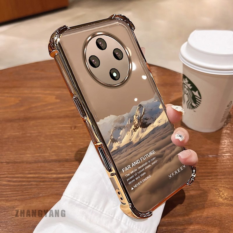 [Màu Mới] Ốp Lưng Cho OPPO reno 12F 5G Vỏ Điện Thoại Họa Tiết Chống Rơi Bốn Góc Họa Tiết Phong Cảnh Thẩm Mỹ Vỏ Mềm TPU Silicon
