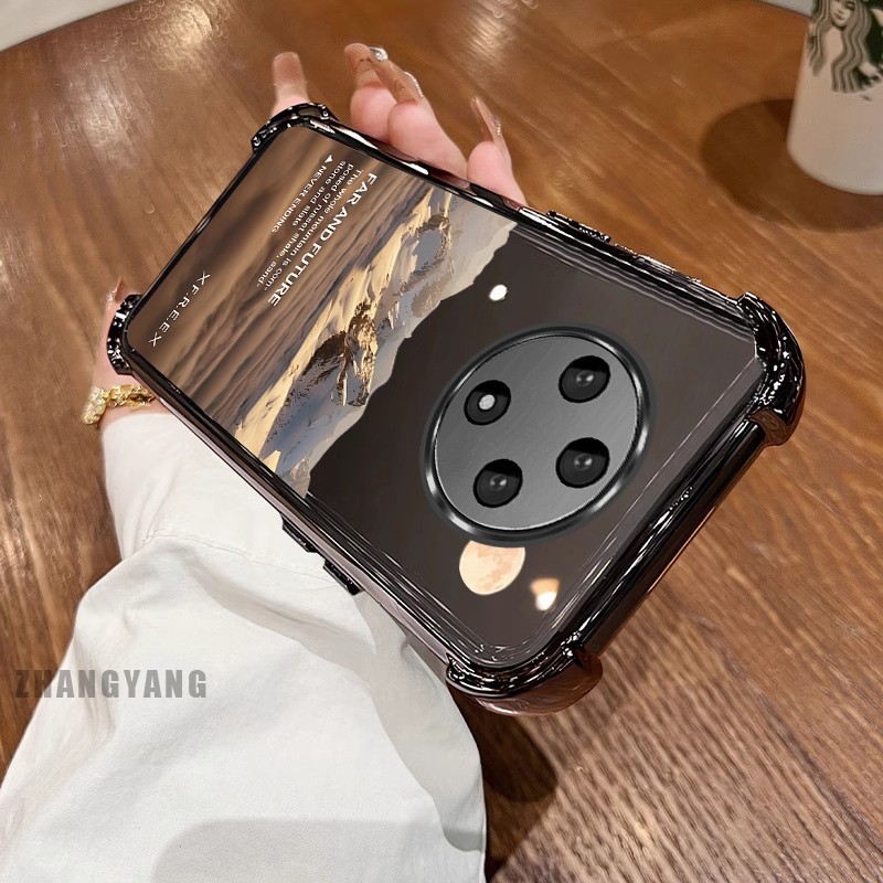 [Màu Mới] Ốp Lưng Cho OPPO reno 12F 5G Vỏ Điện Thoại Họa Tiết Chống Rơi Bốn Góc Họa Tiết Phong Cảnh Thẩm Mỹ Vỏ Mềm TPU Silicon